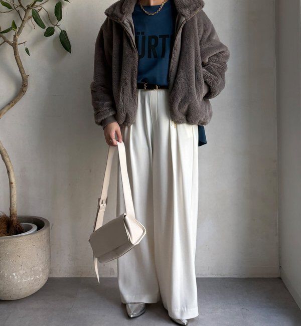  「【WEB限定】フェイクミンクスタンドファーブルゾン」|その他|