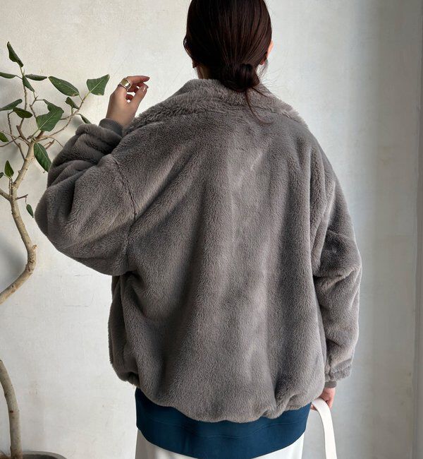  「【WEB限定】フェイクミンクスタンドファーブルゾン」|その他|