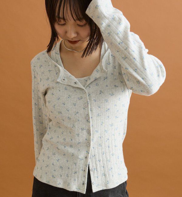  「花柄ホルターロングＴシャツ」|Tシャツ・カットソー|