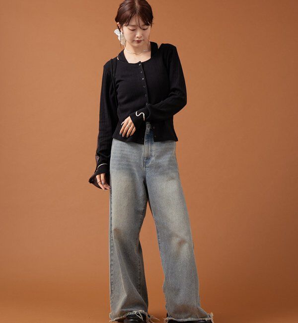  「花柄ホルターロングＴシャツ」|Tシャツ・カットソー|