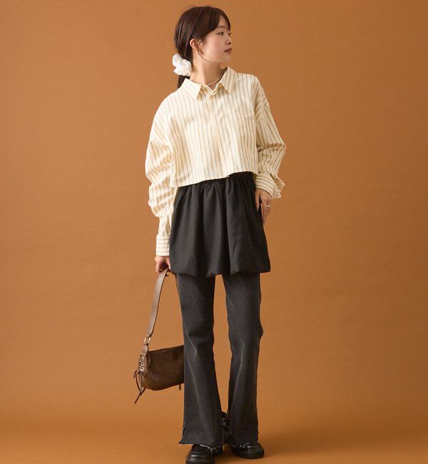  「スリットフレアデニム」|デニム|