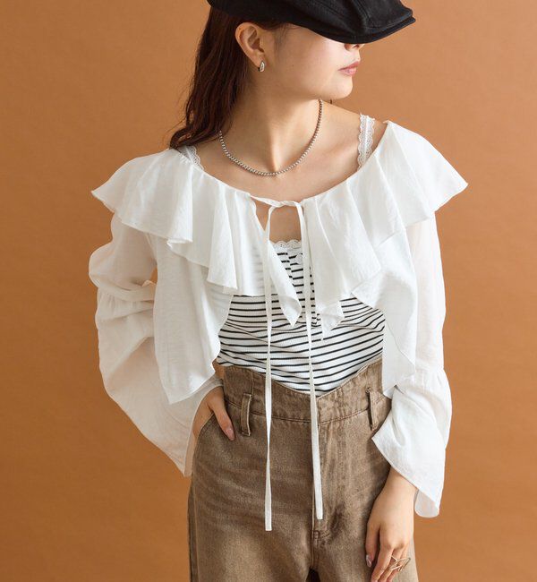  「ラッフルボレロブラウス」|シャツ・ブラウス|