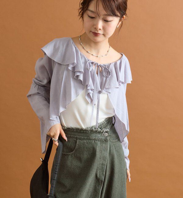  「ラッフルボレロブラウス」|シャツ・ブラウス|
