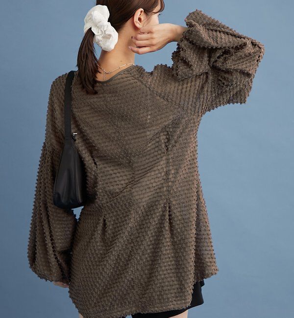  「【@akane__11.1企画】フリンジシェイプチュニック」|シャツ・ブラウス|