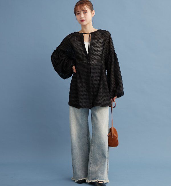  「【@akane__11.1企画】フリンジシェイプチュニック」|シャツ・ブラウス|