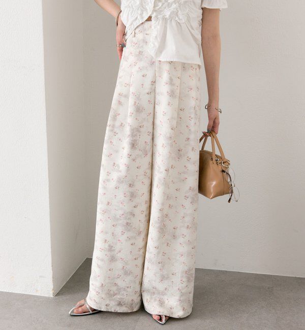  「フラワータックパンツ」|チノ|