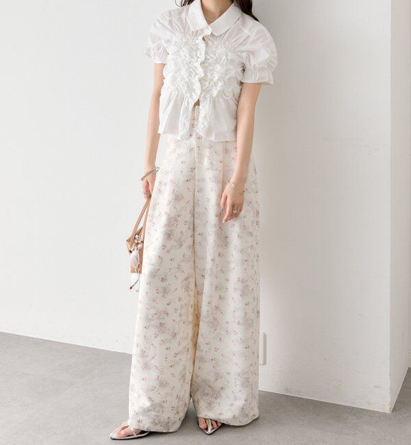  「フラワータックパンツ」|チノ|