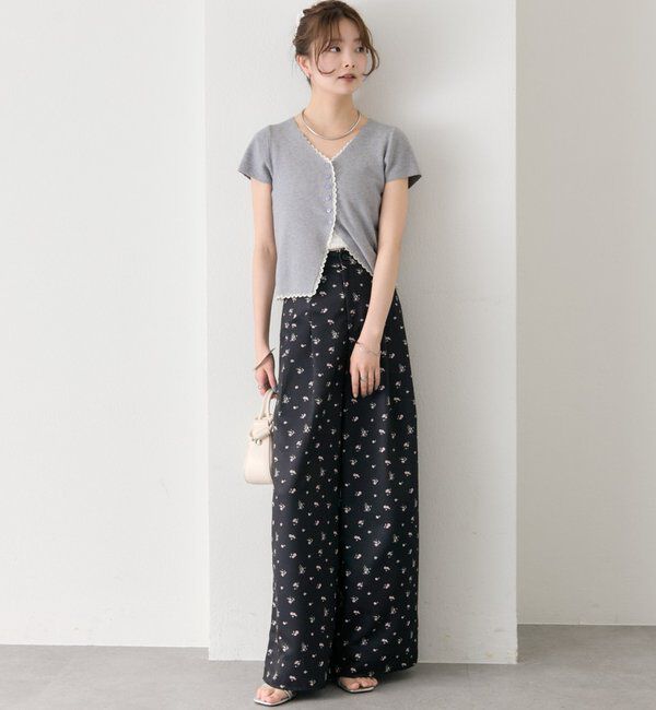  「フラワータックパンツ」|チノ|