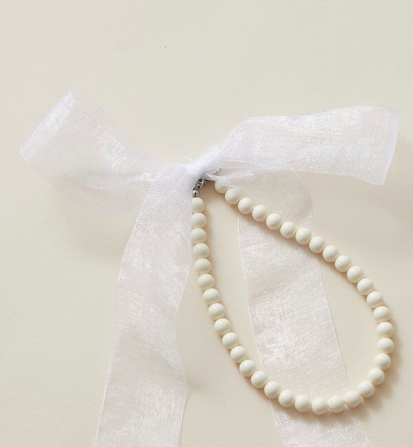  「Lara オーガンジーリボンネックレス」|リング|