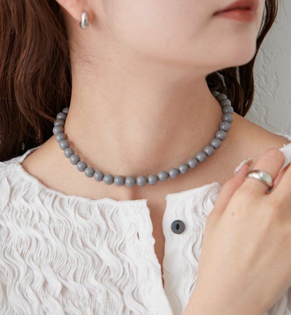  「Lara オーガンジーリボンネックレス」|リング|