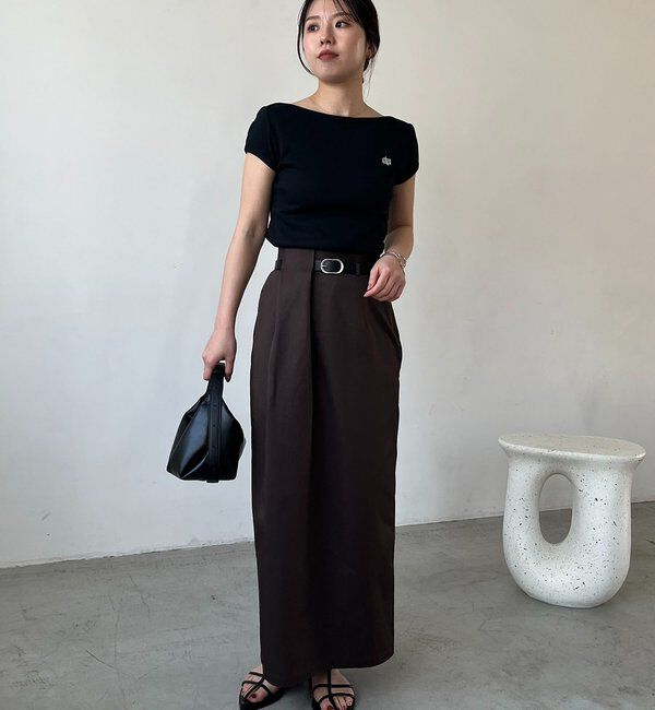  「【主役級スカート/低身長サイズあり】アシメタックベルト付スカート」|スカート|
