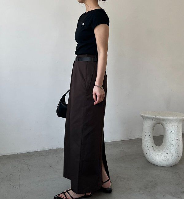  「【主役級スカート/低身長サイズあり】アシメタックベルト付スカート」|スカート|