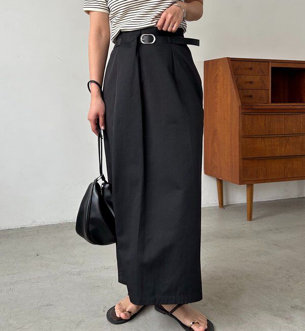  「【主役級スカート/低身長サイズあり】アシメタックベルト付スカート」|スカート|
