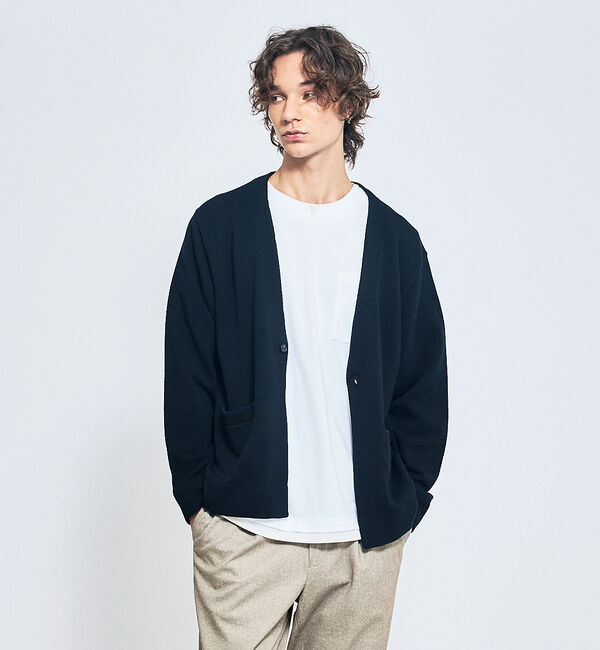 ABAHOUSE「キーネック カノコ半袖Tシャツ / フェイクレイヤード」|Tシャツ・カットソー|