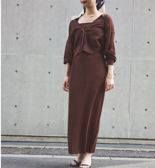 Rouge vif「【セットアップ対応】ストレートニットスカート」|スカート|