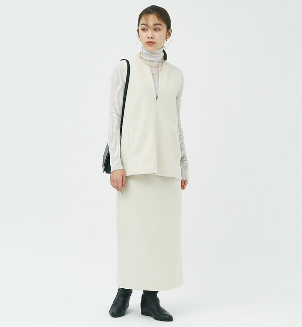 Rouge vif「【セットアップ対応】メルトンタイトスカート」|スカート|