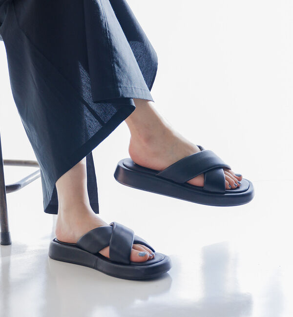 Rouge vif「【VINILO/ヴィニーロ】厚底クロスサンダル」|サンダル|