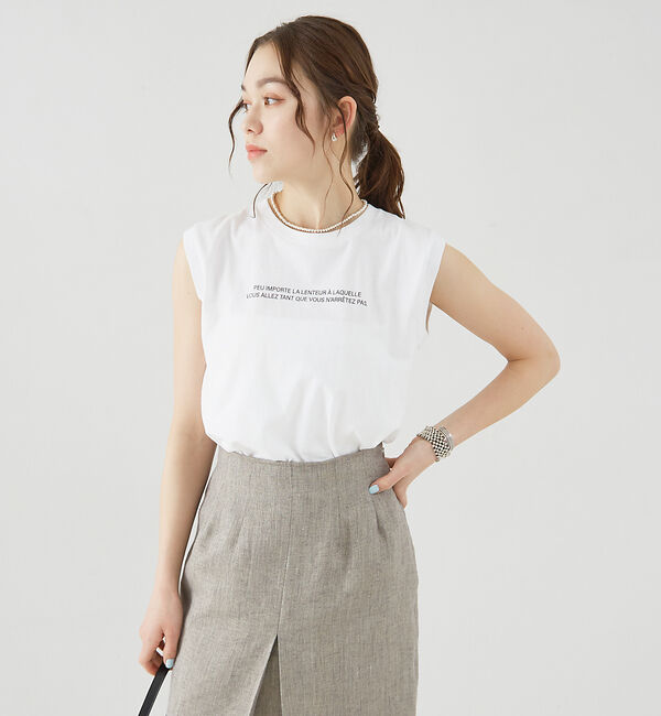 Rouge vif「バックバーティカルロゴタンクトップ」|Tシャツ・カットソー|