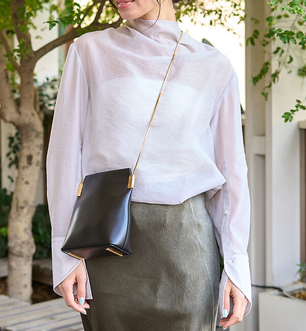 Rouge vif「ニュアンスタートルシアーブラウス」|シャツ・ブラウス|ライトグレー