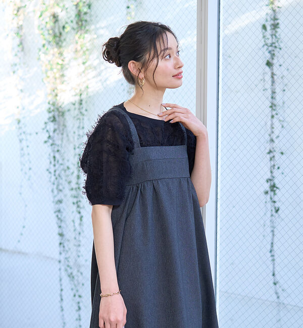 Rouge vif「デニムライクベアキャミワンピース」|ワンピース|