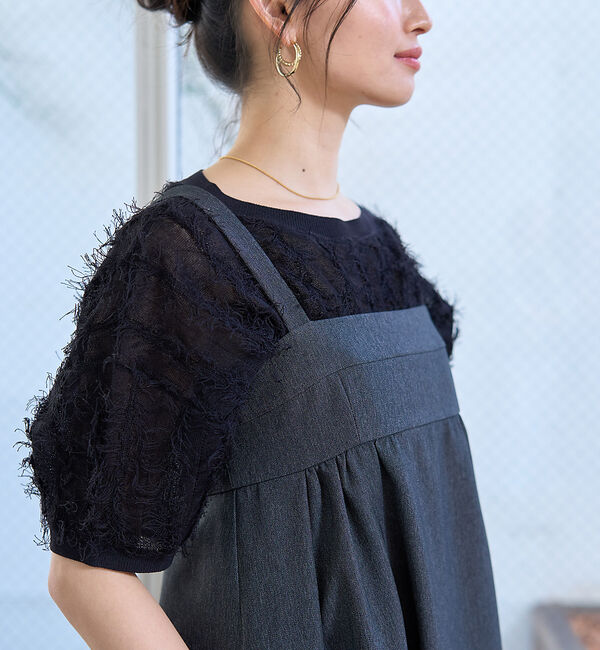 Rouge vif「デニムライクベアキャミワンピース」|ワンピース|