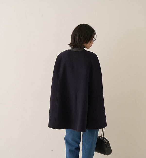 Rouge vif「【ウールSuper110&rsquo;s】リバーマントコート」|ノーカラーコート|