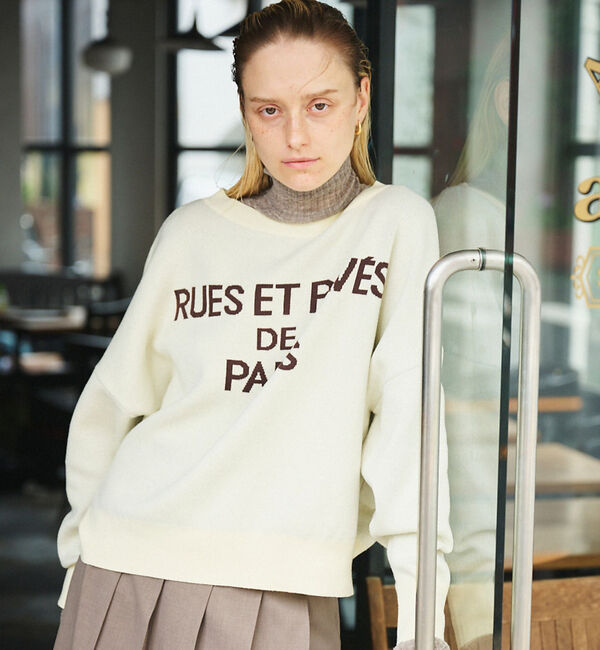 Rouge vif「【2025新色登場】ジャガードロゴニット」|ニット・セーター|