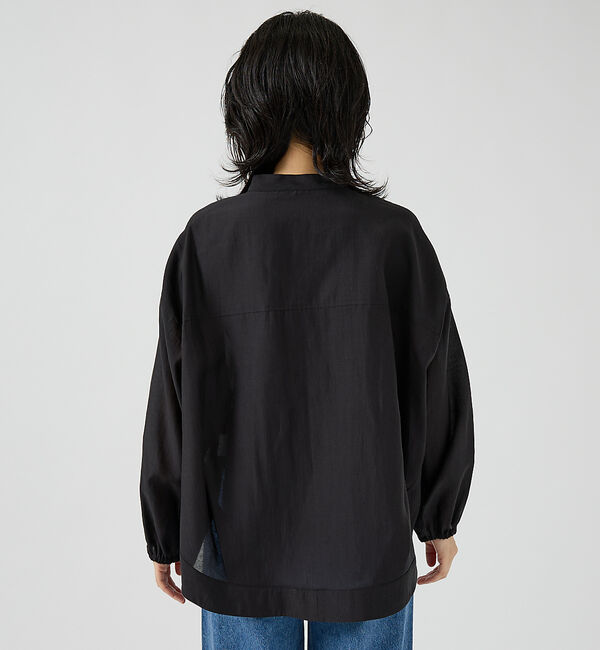 Rouge vif「スタンドカラータックシャツカーデ」|シャツ・ブラウス|