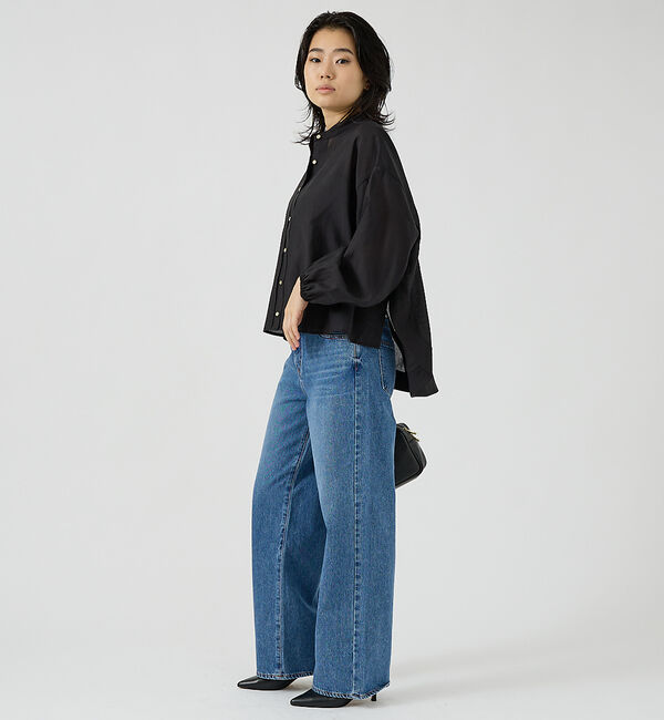 Rouge vif「スタンドカラータックシャツカーデ」|シャツ・ブラウス|