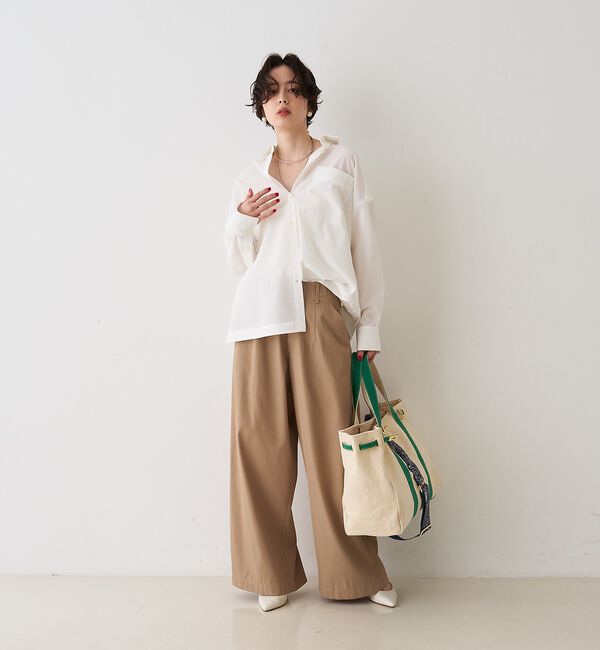 Rouge vif「ポリコットン撥水ワイドパンツ」|その他|