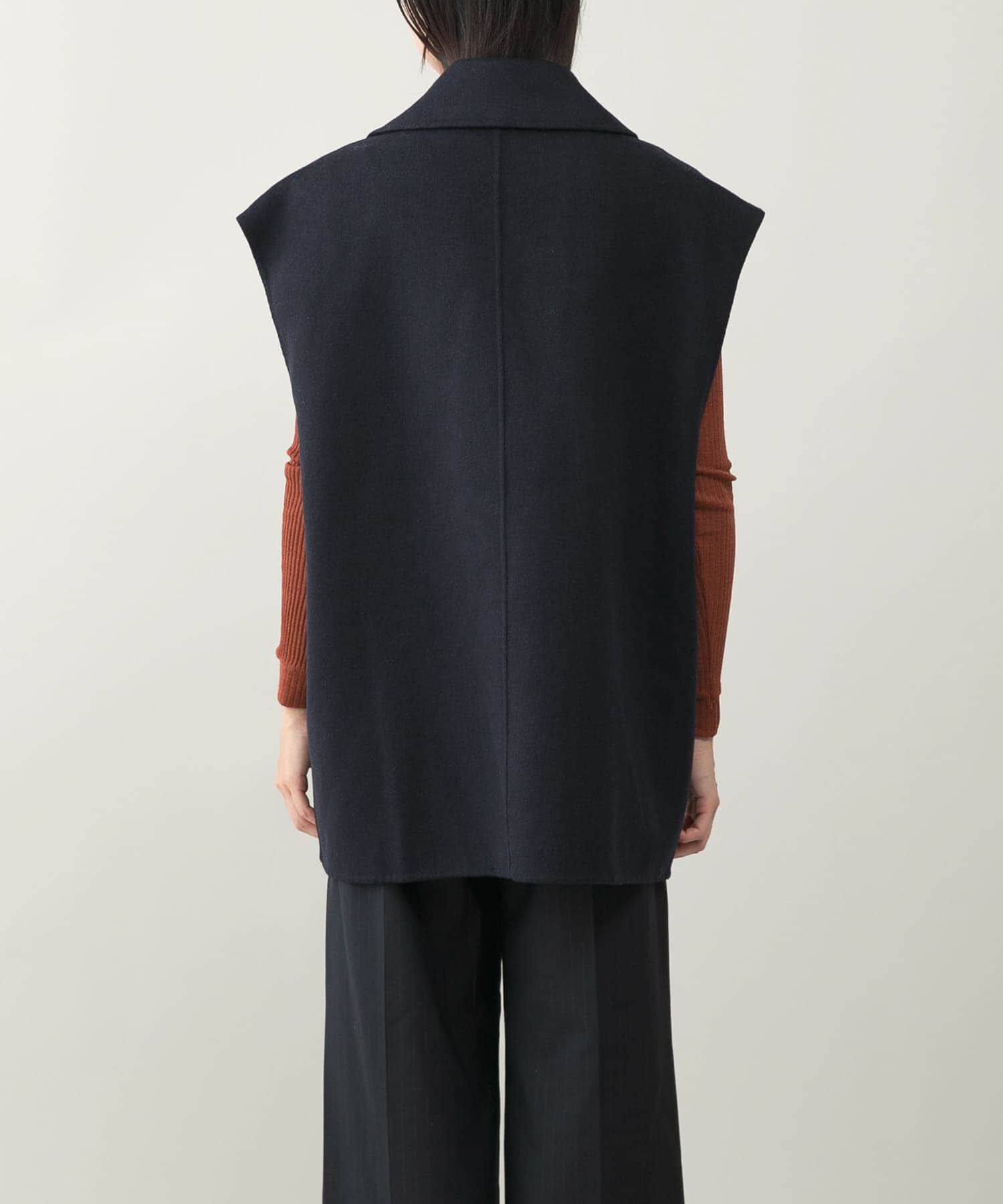 URBAN RESEARCH ROSSO「『一部別注カラー』YENN　DOUBLE FACE VEST JACKET」|ノーカラーコート|