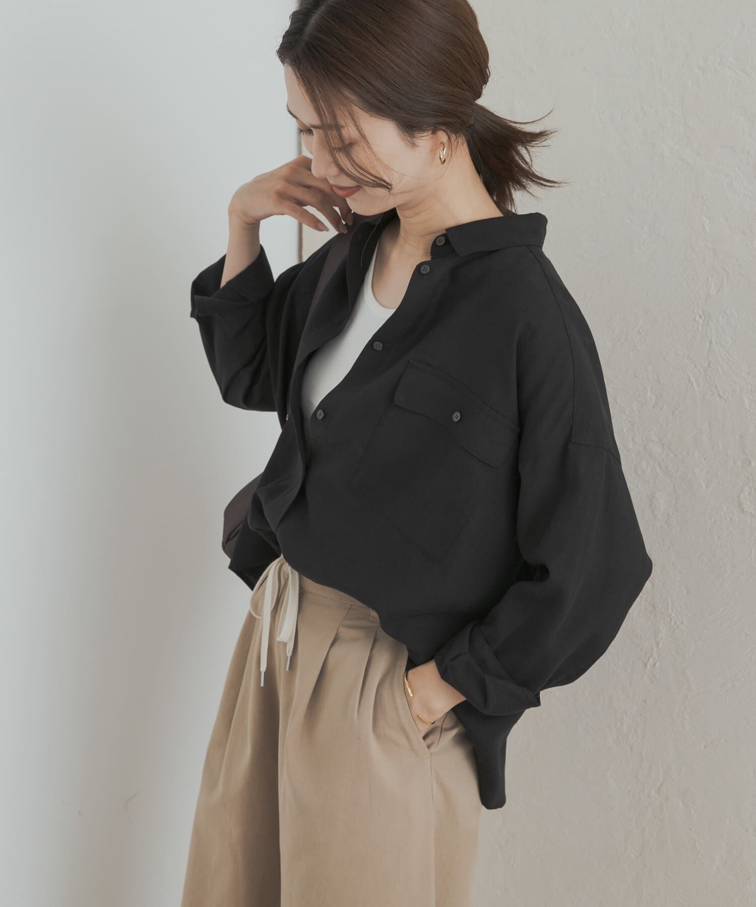 URBAN RESEARCH DOORS「『セットアップ対応』 ワークポケットシャツ」|シャツ・ブラウス|