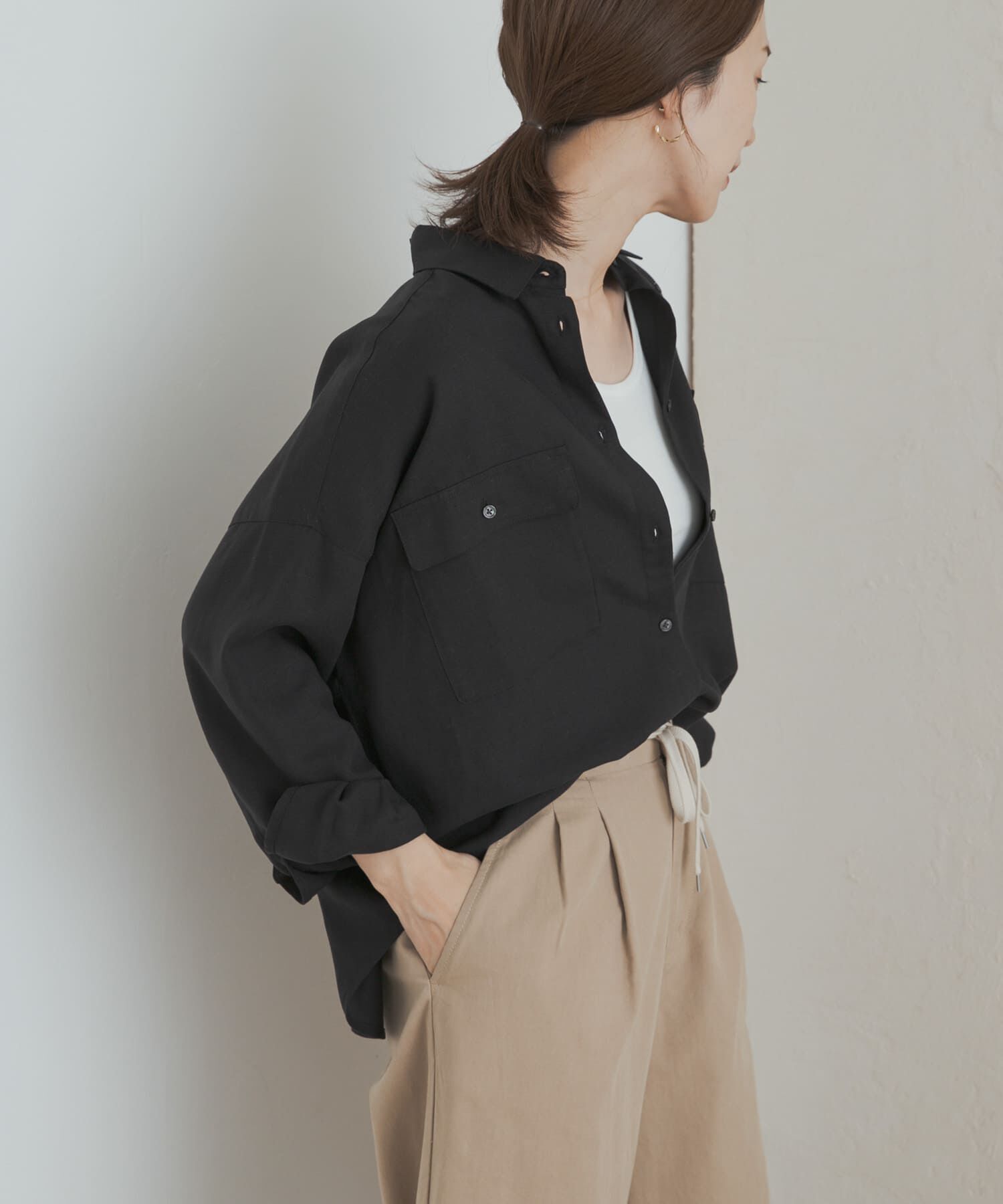 URBAN RESEARCH DOORS「『セットアップ対応』 ワークポケットシャツ」|シャツ・ブラウス|