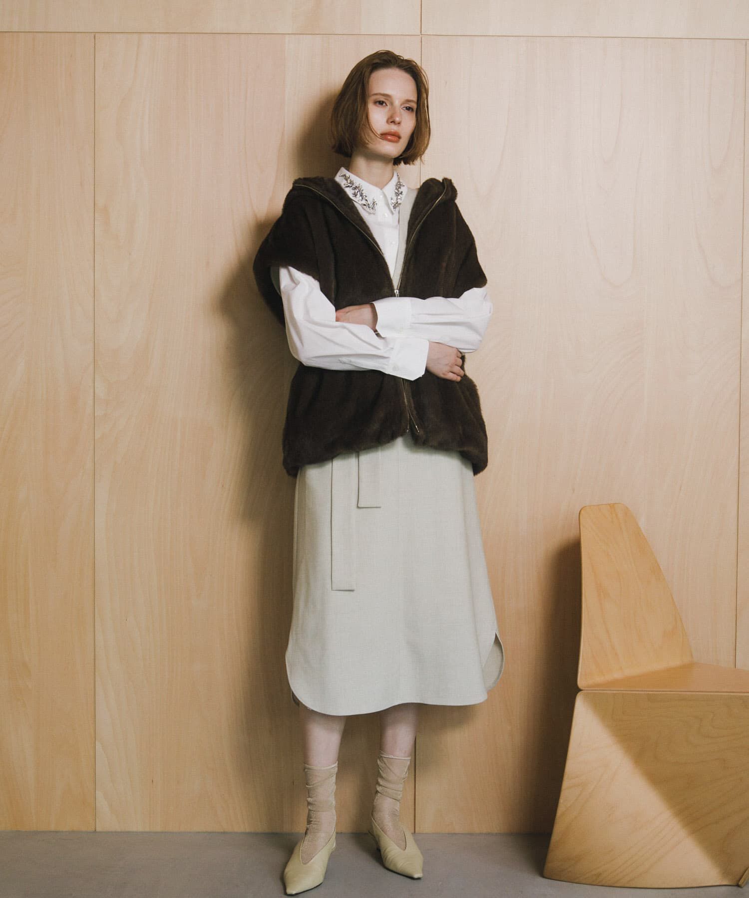 URBAN RESEARCH ROSSO「ウエストマークジャンパースカート」|ワンピース|