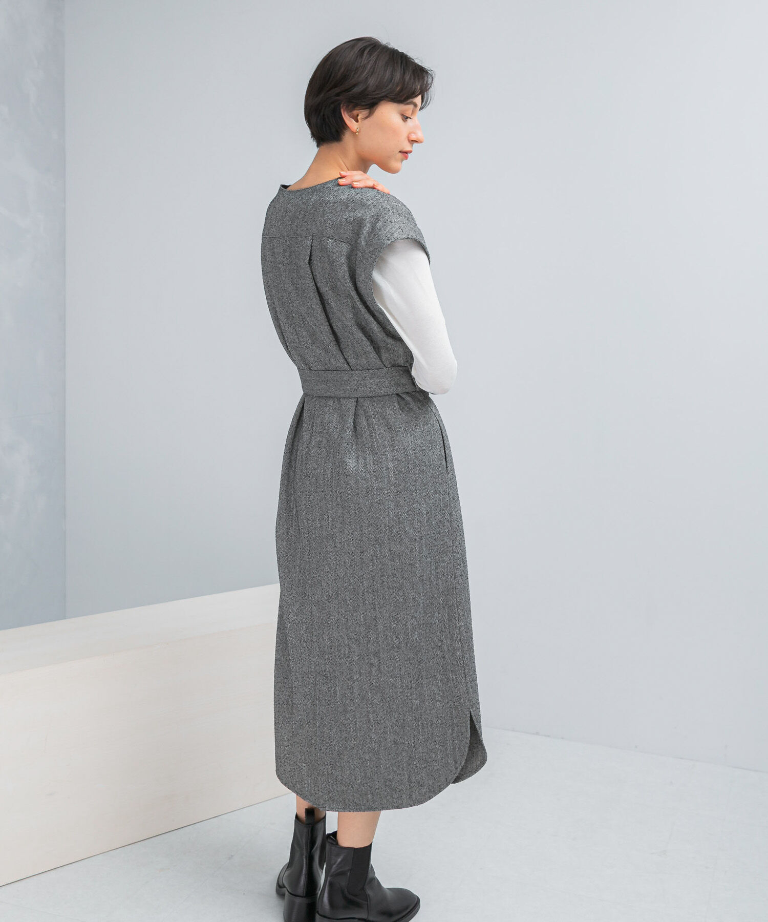 URBAN RESEARCH ROSSO「ウエストマークジャンパースカート」|ワンピース|