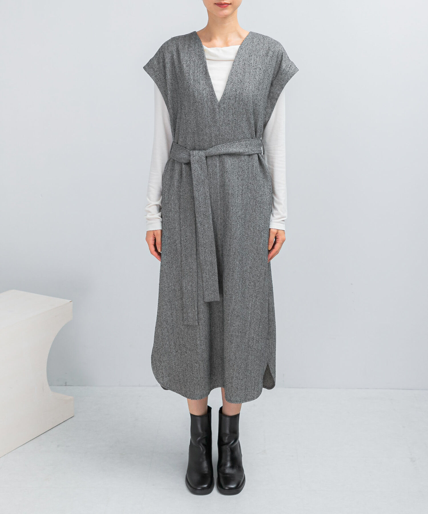 URBAN RESEARCH ROSSO「ウエストマークジャンパースカート」|ワンピース|