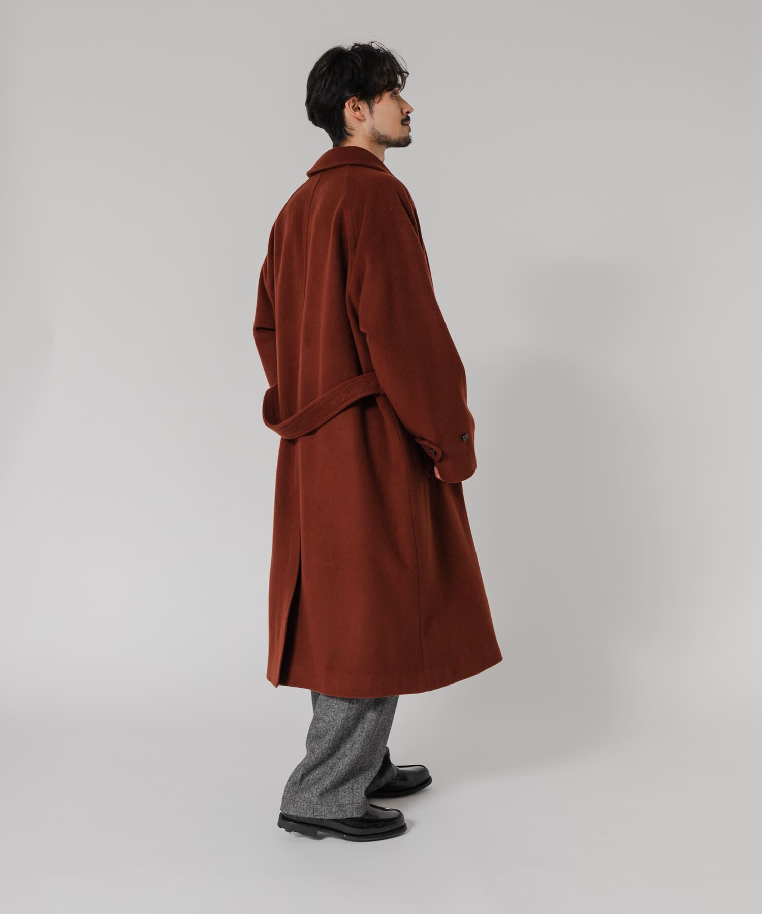 URBAN RESEARCH「WOOL BEAVER BELTED COAT」|ステンカラーコート|