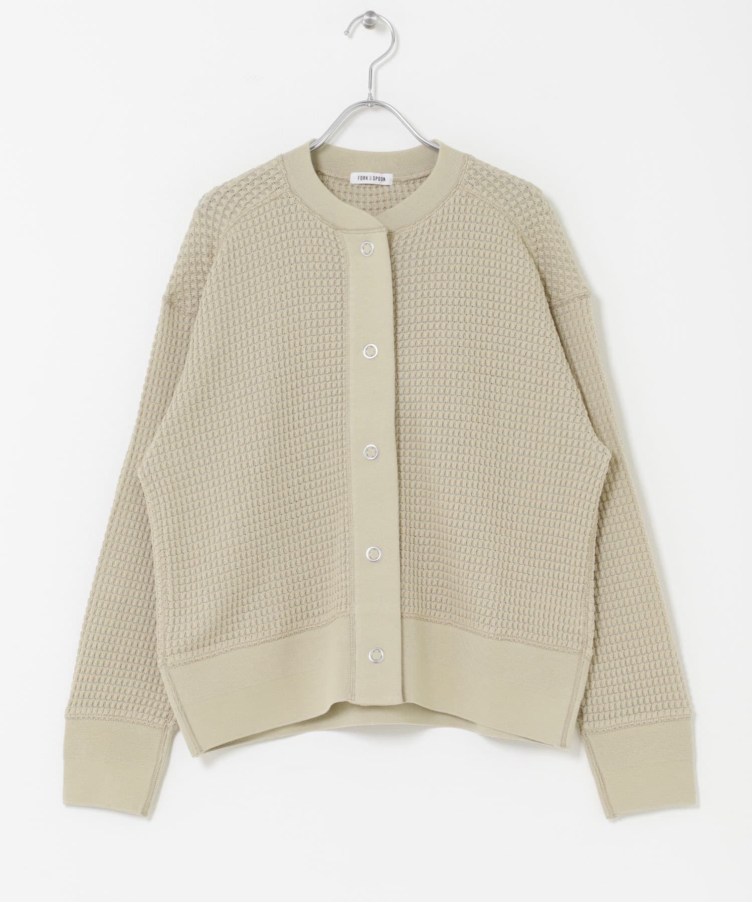 URBAN RESEARCH DOORS「FORK&SPOON　ワッフルカーディガン」|カーディガン|