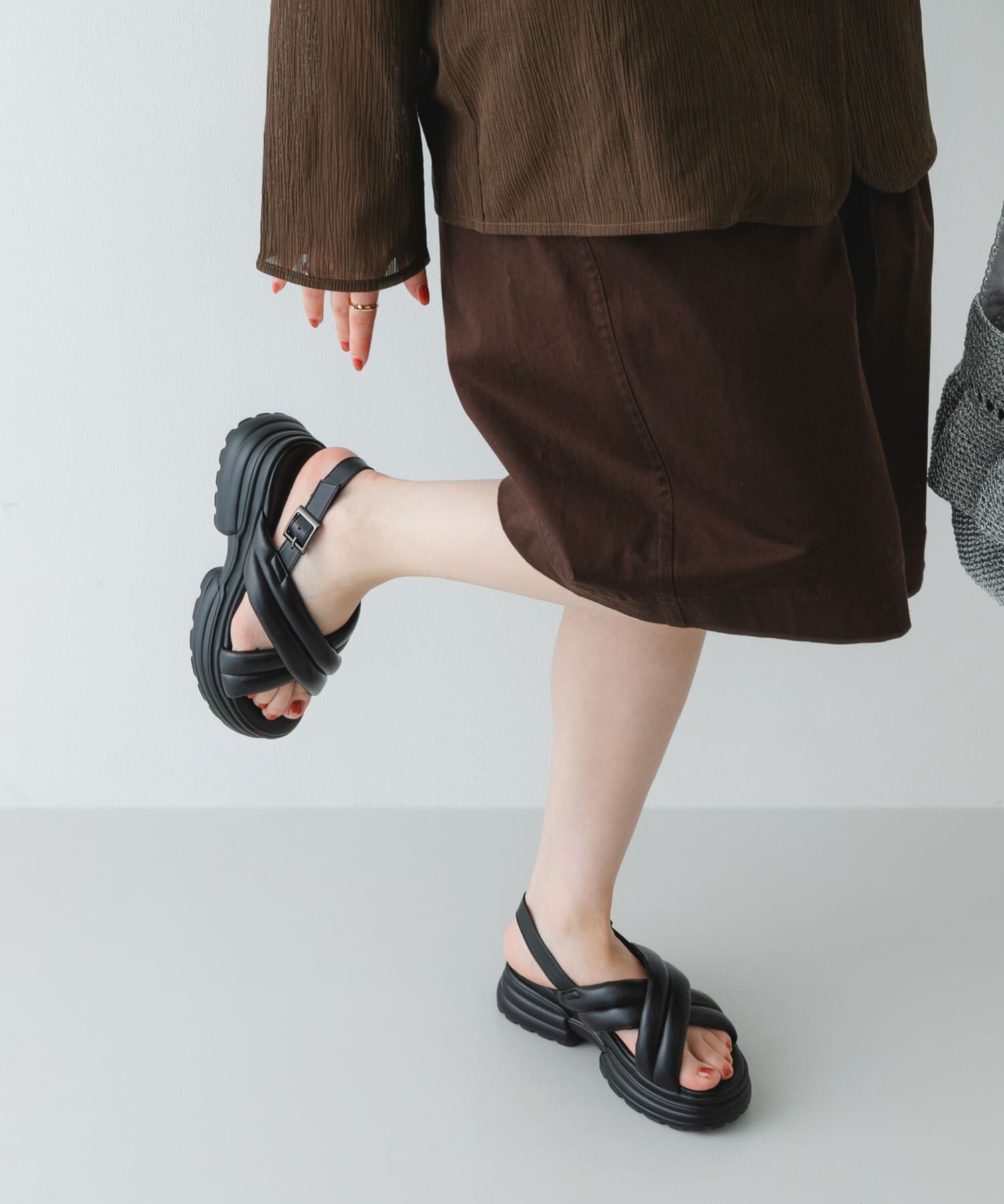 RODE SKO「パテッドボリュームソールサンダル」|サンダル|