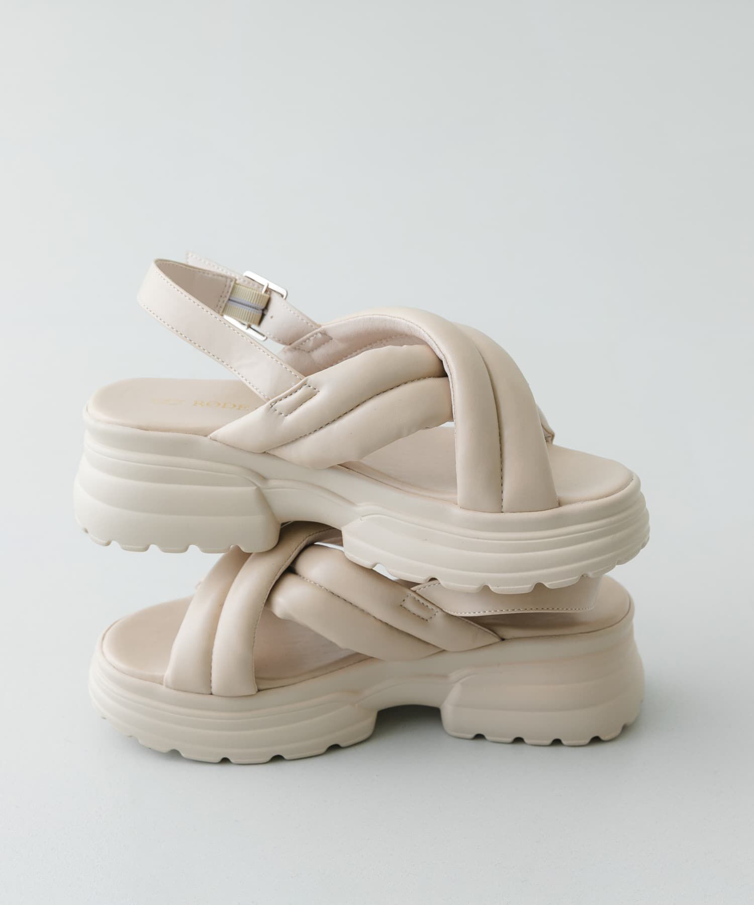 RODE SKO「パテッドボリュームソールサンダル」|サンダル|ベージュ