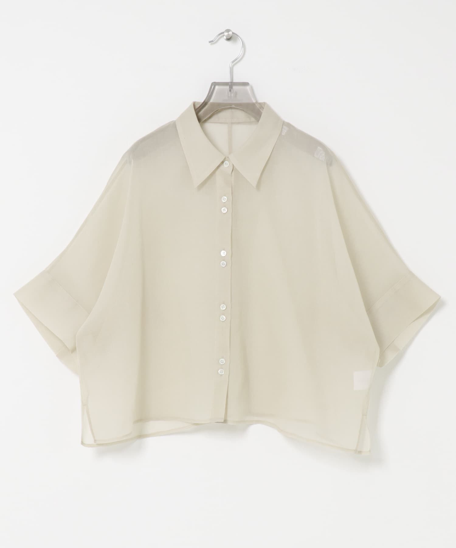 URBAN RESEARCH「ハーフスリーブシアーショートシャツ」|シャツ・ブラウス|