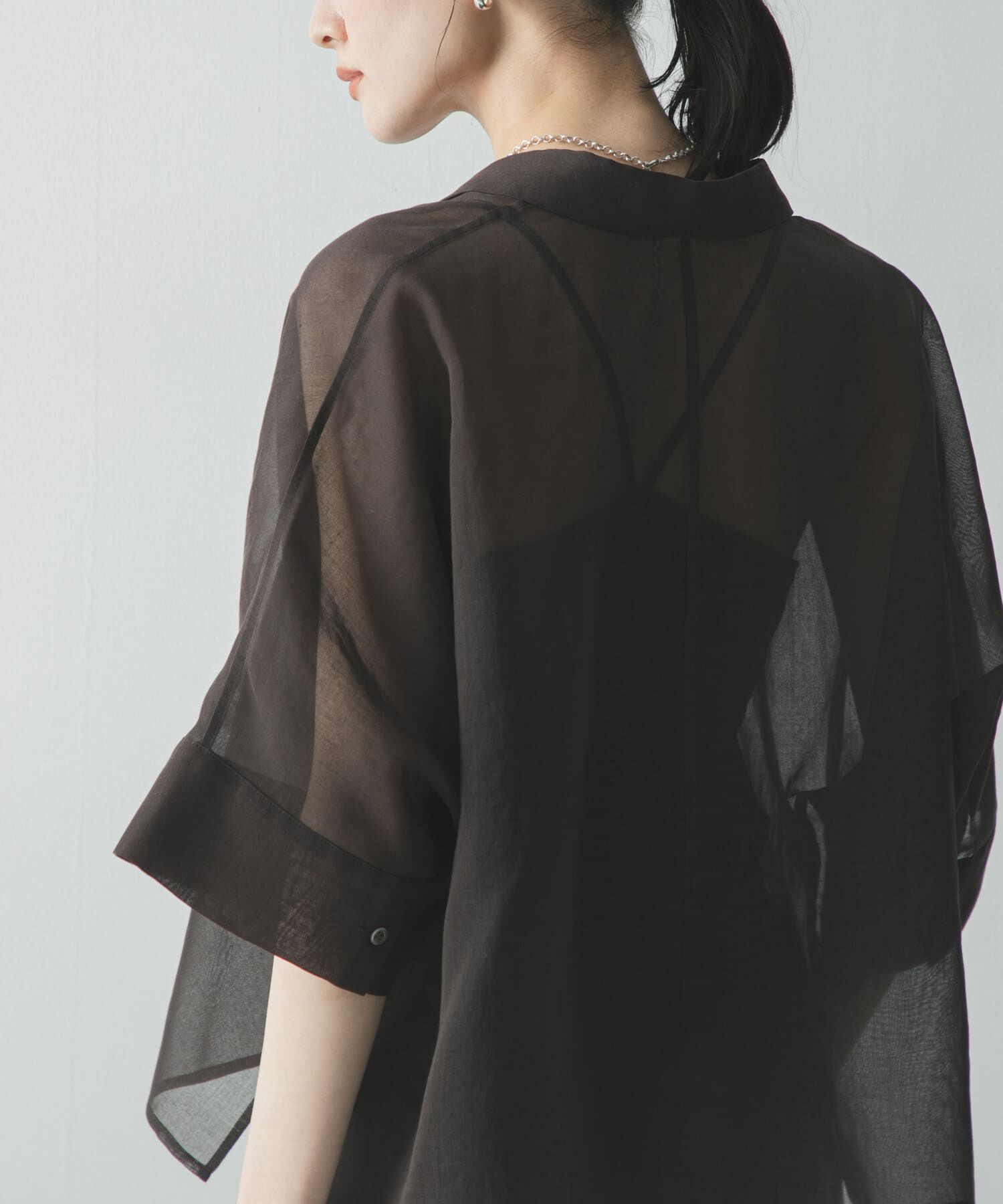 URBAN RESEARCH「ハーフスリーブシアーショートシャツ」|シャツ・ブラウス|