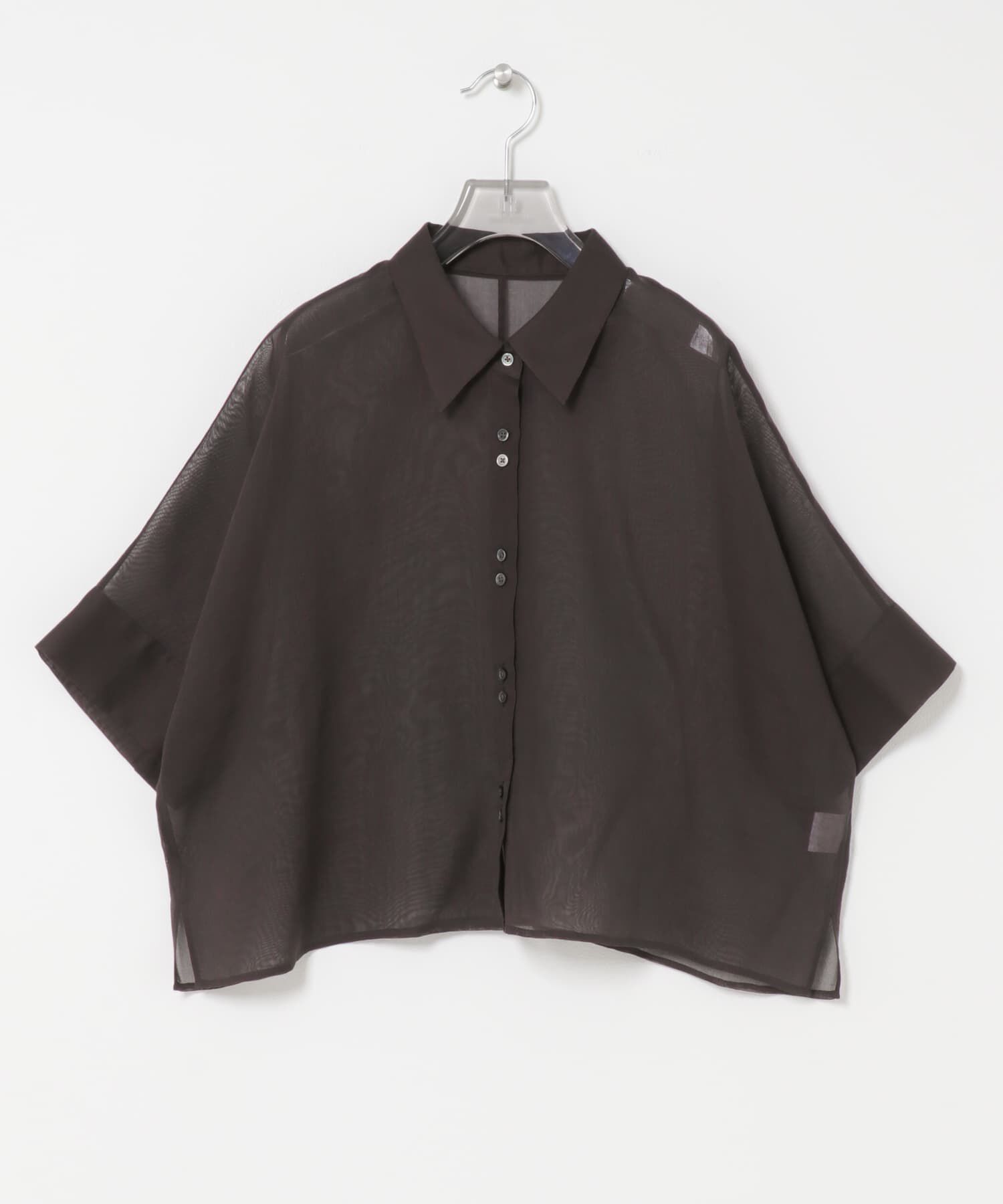 URBAN RESEARCH「ハーフスリーブシアーショートシャツ」|シャツ・ブラウス|