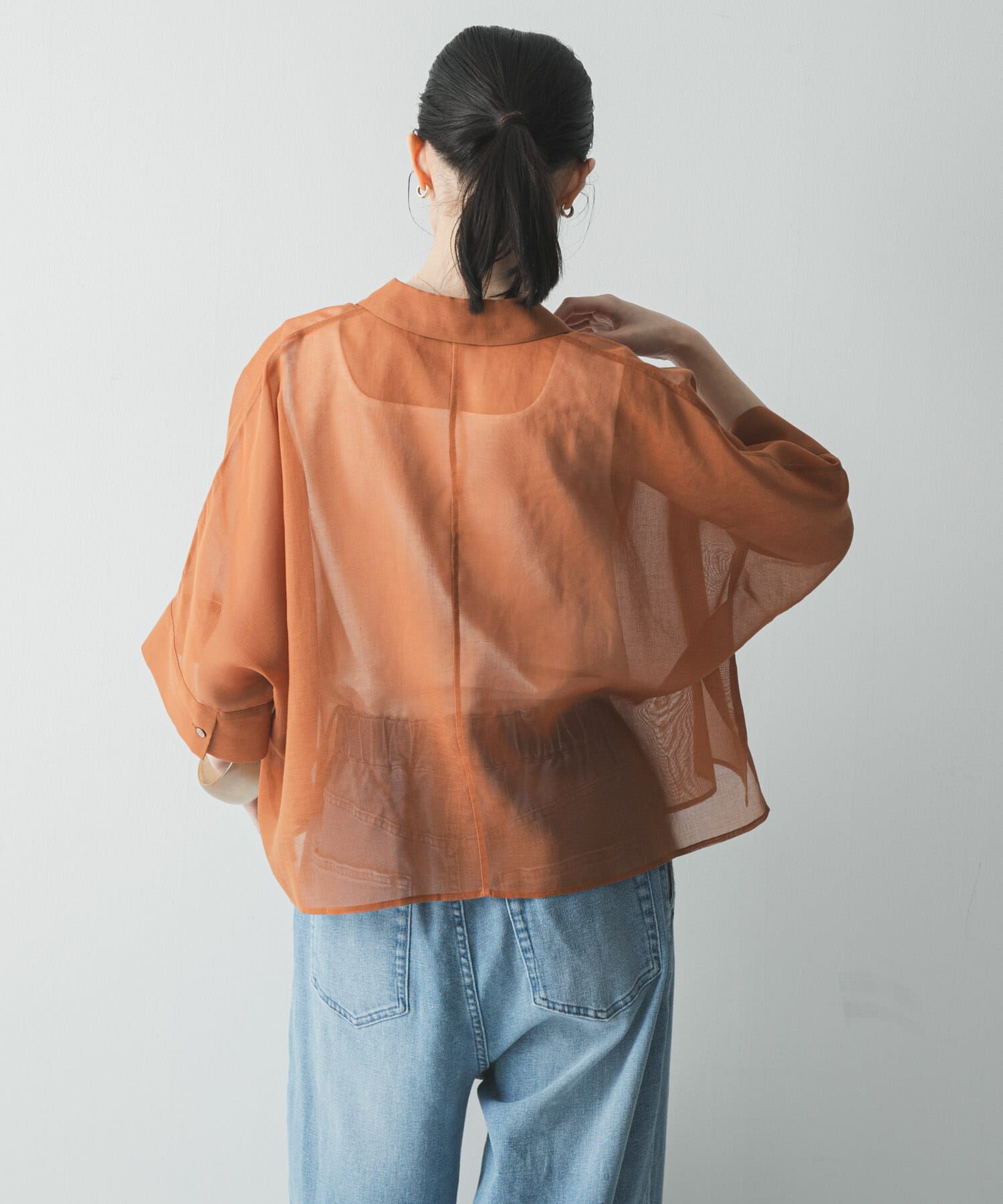 URBAN RESEARCH「ハーフスリーブシアーショートシャツ」|シャツ・ブラウス|