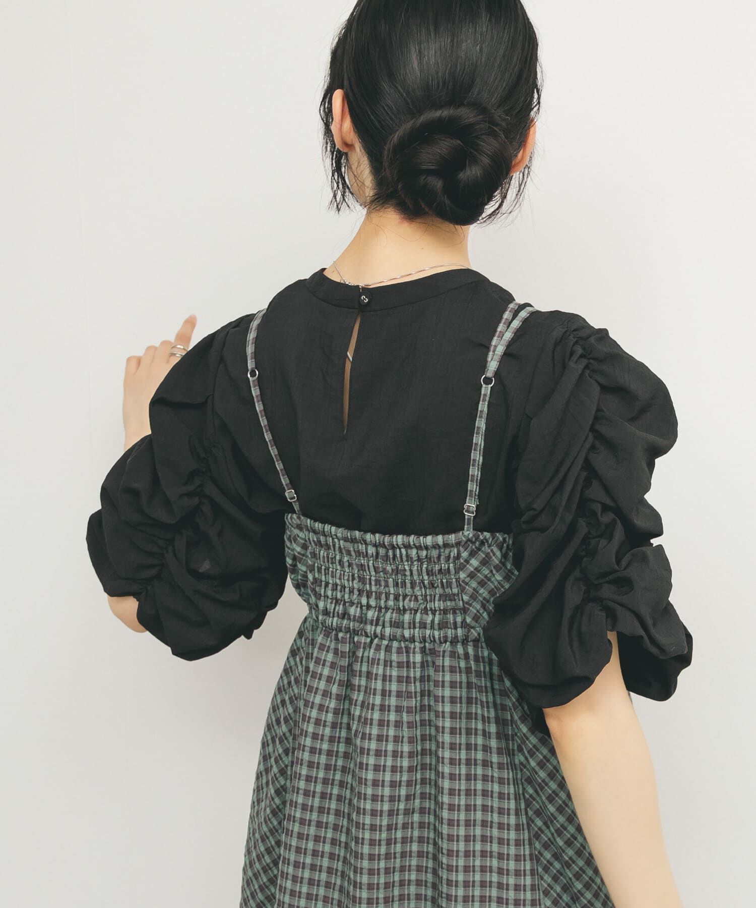  「シャーリングスリーブブラウス」|シャツ・ブラウス|