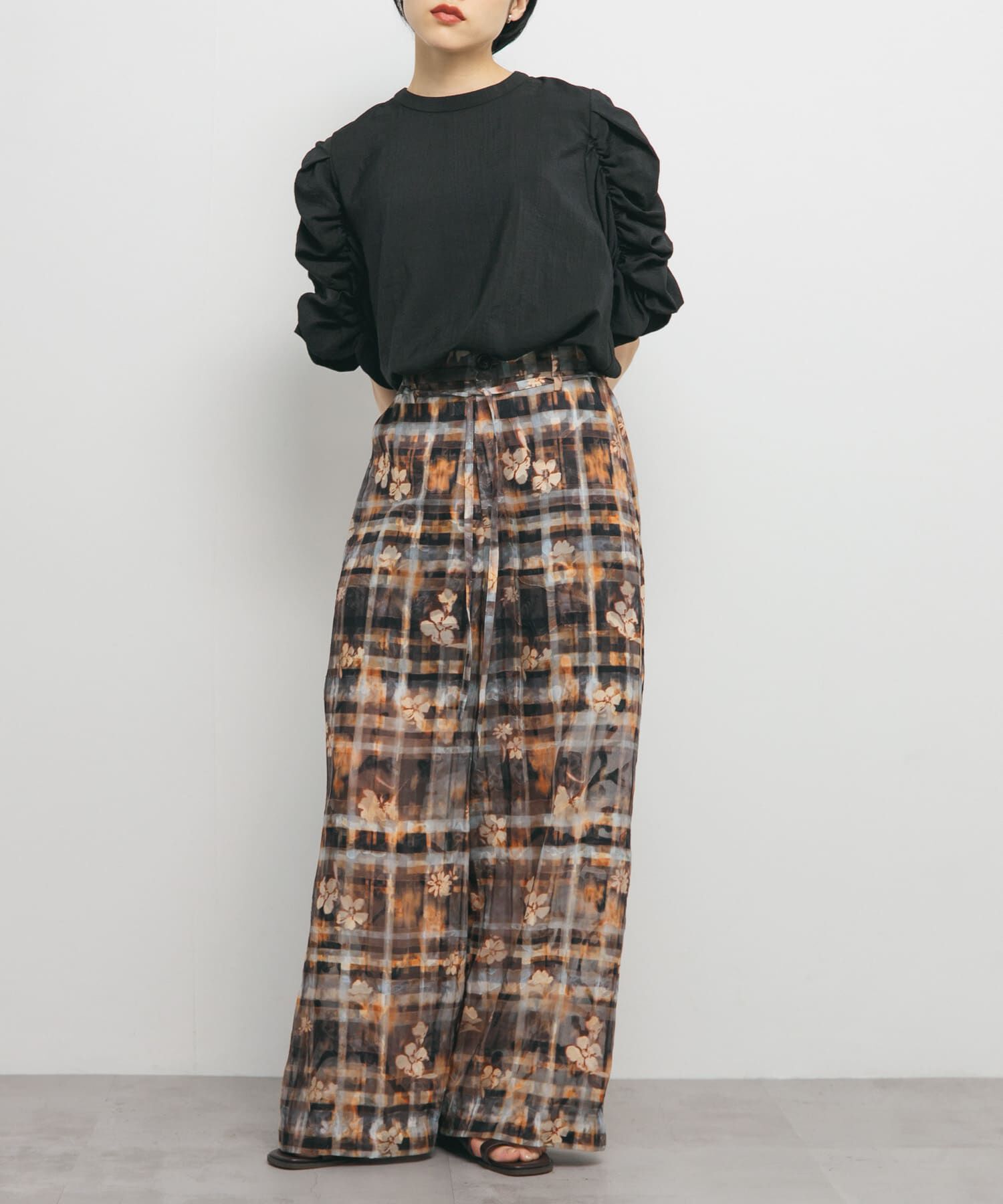  「シャーリングスリーブブラウス」|シャツ・ブラウス|