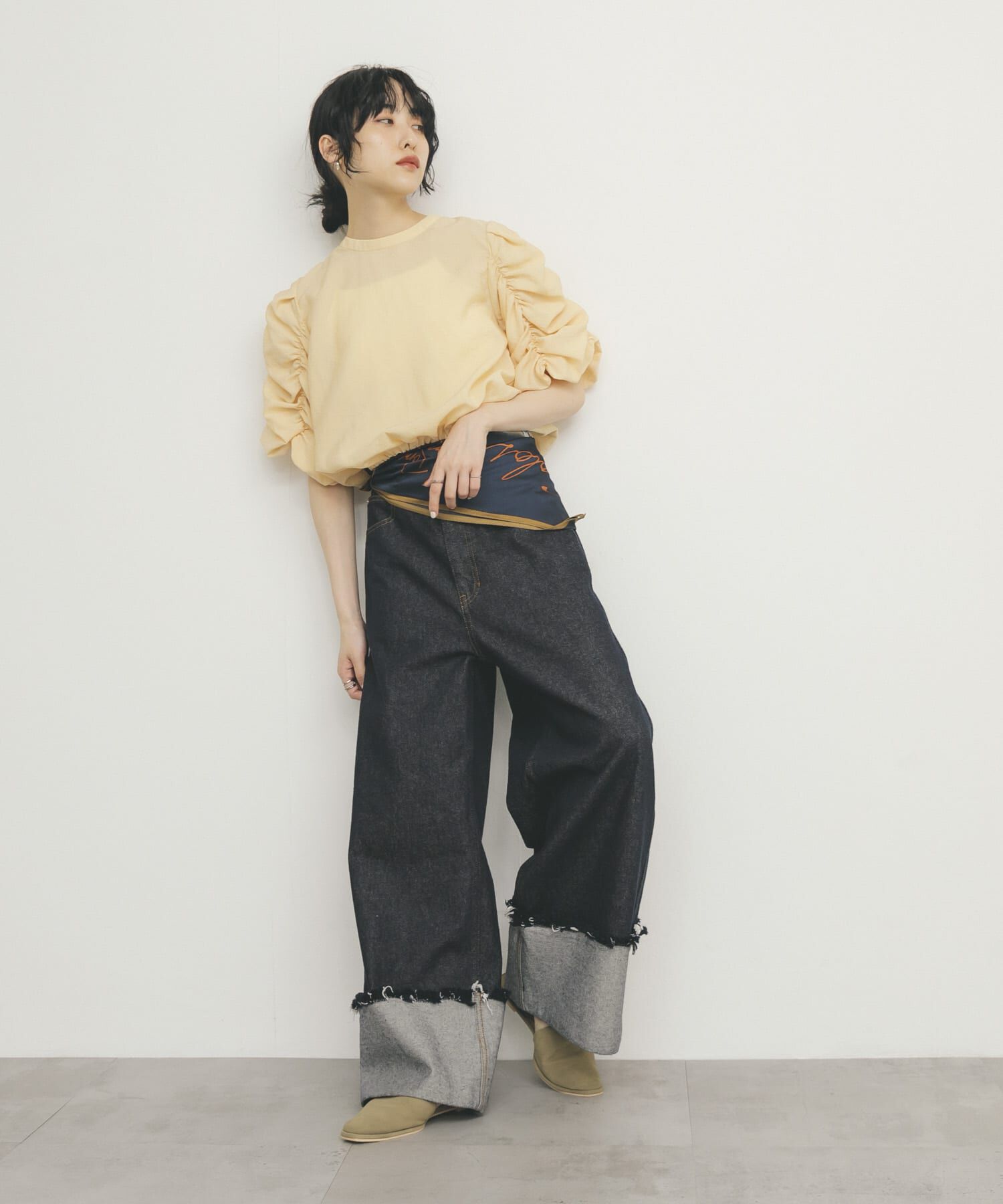  「シャーリングスリーブブラウス」|シャツ・ブラウス|