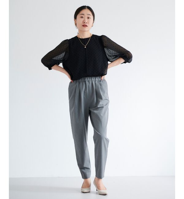 le.coeur blanc「タックテーパードパンツ」|その他|