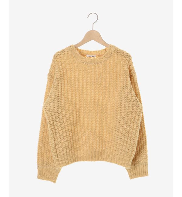  「《WEB限定アイテム》ヘアリーヤーンローゲージニット」|ニット・セーター|