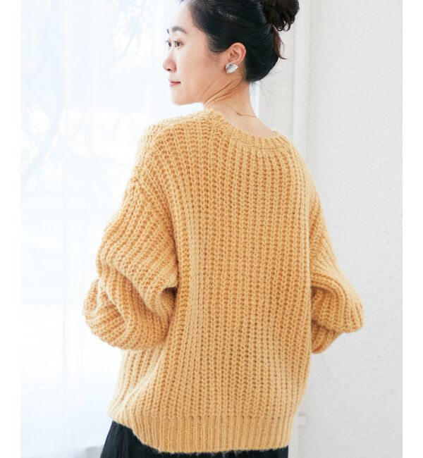  「《WEB限定アイテム》ヘアリーヤーンローゲージニット」|ニット・セーター|